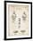 PP41 Vintage Parchment-Borders Cole-Framed Giclee Print