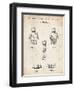 PP41 Vintage Parchment-Borders Cole-Framed Giclee Print