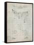 PP416-Antique Grid Parchment Baseball Field Lights Patent Poster-Cole Borders-Framed Stretched Canvas