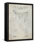 PP416-Antique Grid Parchment Baseball Field Lights Patent Poster-Cole Borders-Framed Stretched Canvas