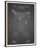 PP416-Black Grid Baseball Field Lights Patent Poster-Cole Borders-Framed Premium Giclee Print