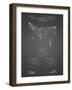 PP416-Black Grid Baseball Field Lights Patent Poster-Cole Borders-Framed Giclee Print