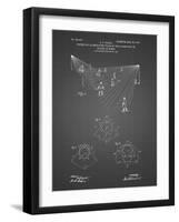 PP416-Black Grid Baseball Field Lights Patent Poster-Cole Borders-Framed Giclee Print