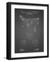 PP416-Black Grid Baseball Field Lights Patent Poster-Cole Borders-Framed Giclee Print