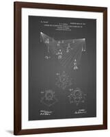 PP416-Black Grid Baseball Field Lights Patent Poster-Cole Borders-Framed Giclee Print