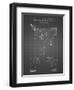 PP416-Black Grid Baseball Field Lights Patent Poster-Cole Borders-Framed Giclee Print