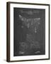 PP416-Chalkboard Baseball Field Lights Patent Poster-Cole Borders-Framed Giclee Print