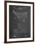 PP416-Chalkboard Baseball Field Lights Patent Poster-Cole Borders-Framed Giclee Print