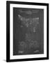 PP416-Chalkboard Baseball Field Lights Patent Poster-Cole Borders-Framed Giclee Print