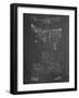 PP416-Chalkboard Baseball Field Lights Patent Poster-Cole Borders-Framed Giclee Print