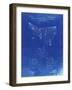 PP416-Faded Blueprint Baseball Field Lights Patent Poster-Cole Borders-Framed Giclee Print