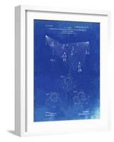 PP416-Faded Blueprint Baseball Field Lights Patent Poster-Cole Borders-Framed Giclee Print