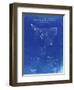 PP416-Faded Blueprint Baseball Field Lights Patent Poster-Cole Borders-Framed Premium Giclee Print