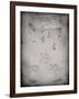 PP416-Faded Grey Baseball Field Lights Patent Poster-Cole Borders-Framed Giclee Print