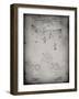 PP416-Faded Grey Baseball Field Lights Patent Poster-Cole Borders-Framed Giclee Print