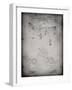 PP416-Faded Grey Baseball Field Lights Patent Poster-Cole Borders-Framed Giclee Print