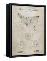 PP416-Sandstone Baseball Field Lights Patent Poster-Cole Borders-Framed Stretched Canvas