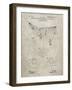 PP416-Sandstone Baseball Field Lights Patent Poster-Cole Borders-Framed Giclee Print