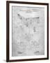 PP416-Slate Baseball Field Lights Patent Poster-Cole Borders-Framed Giclee Print