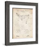 PP416-Vintage Parchment Baseball Field Lights Patent Poster-Cole Borders-Framed Giclee Print