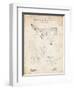 PP416-Vintage Parchment Baseball Field Lights Patent Poster-Cole Borders-Framed Giclee Print