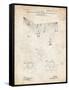 PP416-Vintage Parchment Baseball Field Lights Patent Poster-Cole Borders-Framed Stretched Canvas