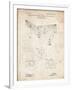 PP416-Vintage Parchment Baseball Field Lights Patent Poster-Cole Borders-Framed Giclee Print