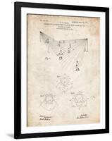 PP416-Vintage Parchment Baseball Field Lights Patent Poster-Cole Borders-Framed Giclee Print