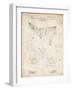 PP416-Vintage Parchment Baseball Field Lights Patent Poster-Cole Borders-Framed Giclee Print