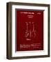 PP417-Burgundy Fender Jazzmaster Guitar Patent Poster-Cole Borders-Framed Giclee Print