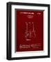 PP417-Burgundy Fender Jazzmaster Guitar Patent Poster-Cole Borders-Framed Giclee Print