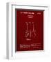 PP417-Burgundy Fender Jazzmaster Guitar Patent Poster-Cole Borders-Framed Giclee Print