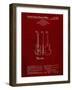 PP417-Burgundy Fender Jazzmaster Guitar Patent Poster-Cole Borders-Framed Giclee Print