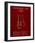 PP417-Burgundy Fender Jazzmaster Guitar Patent Poster-Cole Borders-Framed Giclee Print
