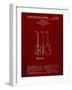 PP417-Burgundy Fender Jazzmaster Guitar Patent Poster-Cole Borders-Framed Giclee Print