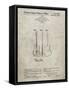 PP417-Sandstone Fender Jazzmaster Guitar Patent Poster-Cole Borders-Framed Stretched Canvas