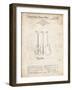 PP417-Vintage Parchment Fender Jazzmaster Guitar Patent Poster-Cole Borders-Framed Giclee Print