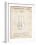 PP417-Vintage Parchment Fender Jazzmaster Guitar Patent Poster-Cole Borders-Framed Giclee Print