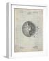 PP42 Antique Grid Parchment-Borders Cole-Framed Giclee Print