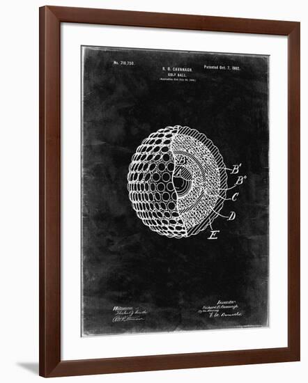 PP42 Black Grunge-Borders Cole-Framed Giclee Print