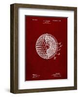 PP42 Burgundy-Borders Cole-Framed Giclee Print