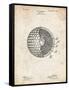 PP42 Vintage Parchment-Borders Cole-Framed Stretched Canvas