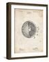 PP42 Vintage Parchment-Borders Cole-Framed Giclee Print