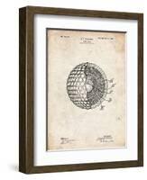 PP42 Vintage Parchment-Borders Cole-Framed Giclee Print