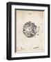 PP42 Vintage Parchment-Borders Cole-Framed Giclee Print