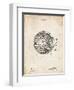 PP42 Vintage Parchment-Borders Cole-Framed Giclee Print