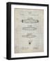 PP43 Antique Grid Parchment-Borders Cole-Framed Giclee Print