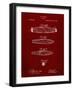 PP43 Burgundy-Borders Cole-Framed Giclee Print