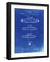 PP43 Faded Blueprint-Borders Cole-Framed Giclee Print