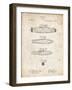 PP43 Vintage Parchment-Borders Cole-Framed Giclee Print